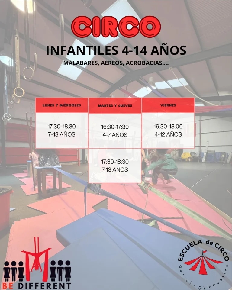 Instagram post from escuela_de_circo_brunete. This post is in position 1.