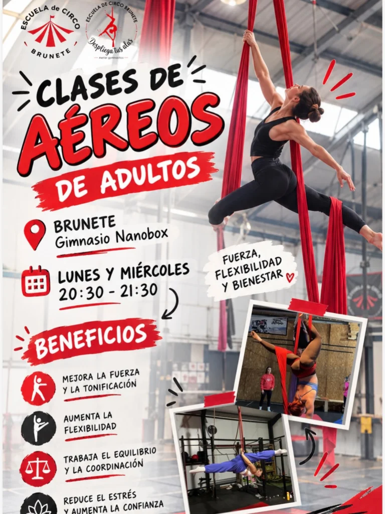 Instagram post from escuela_de_circo_brunete. This post is in position 0.